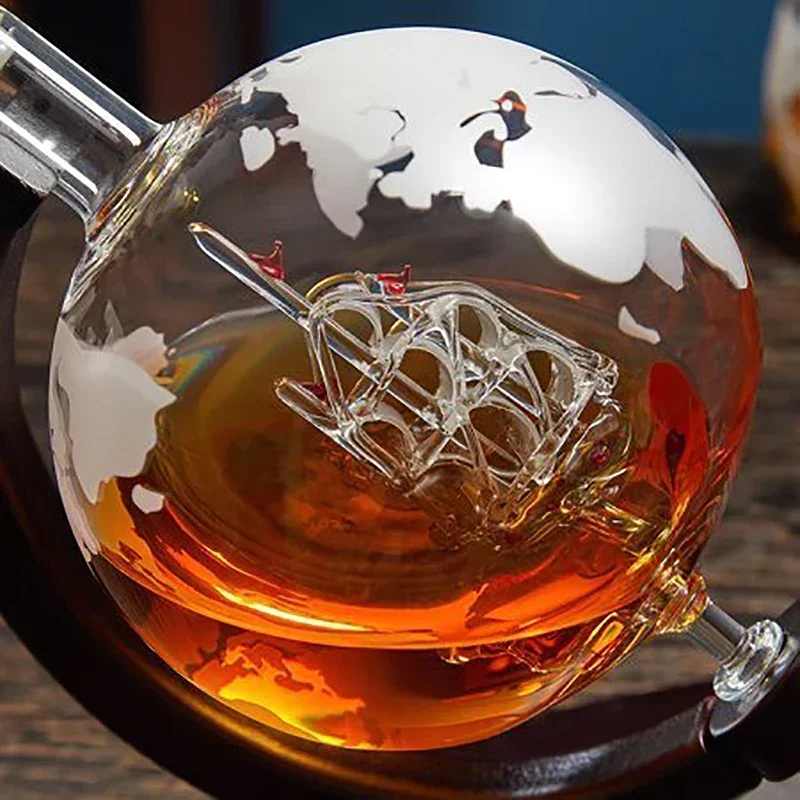 طقم ديكانتر على شكل كرة أرضية  - مراجعة Decanter Globe Set وسعره