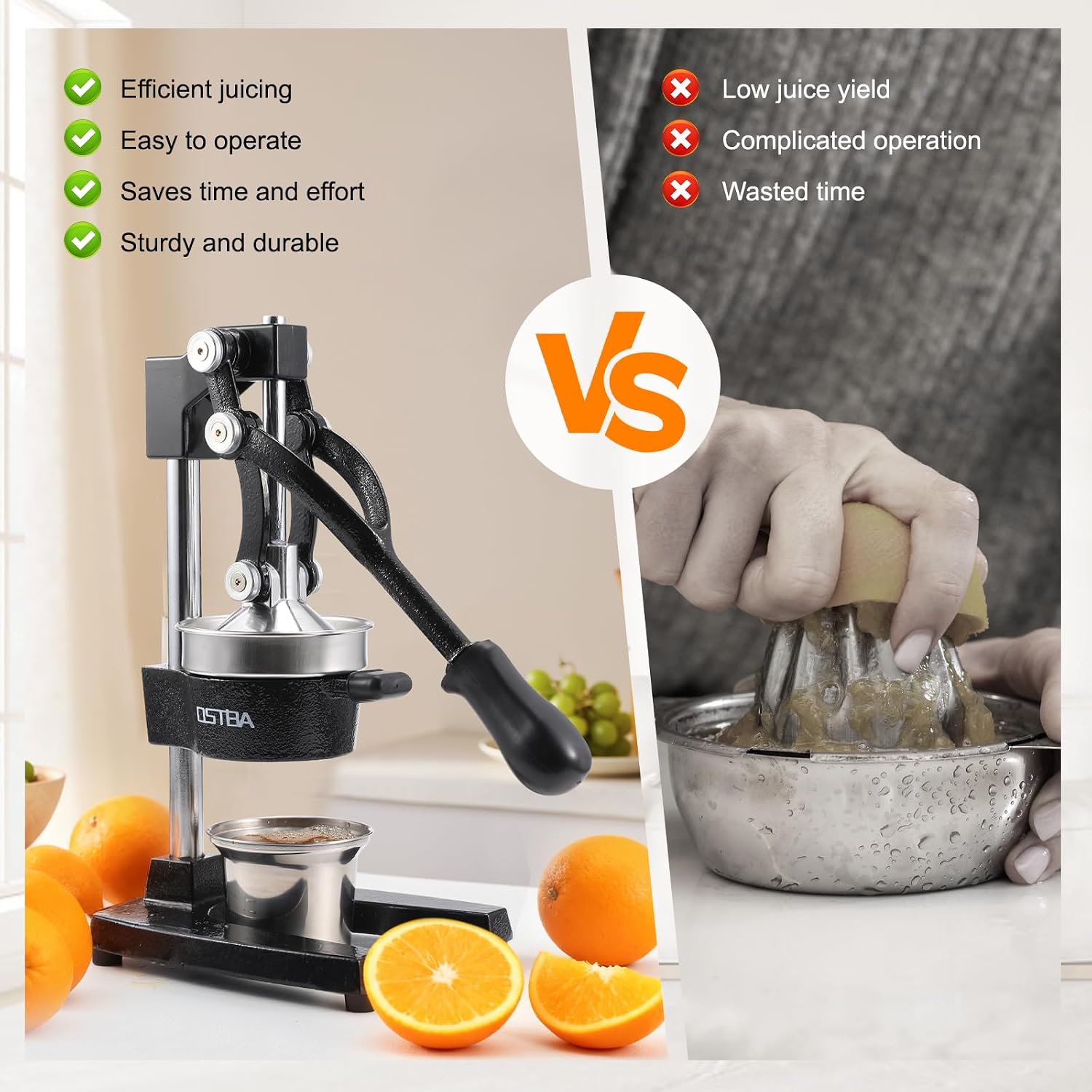 عصارة حمضيات يدوية من الحديد ا - مراجعة Citrus Juicer Bar وسعره