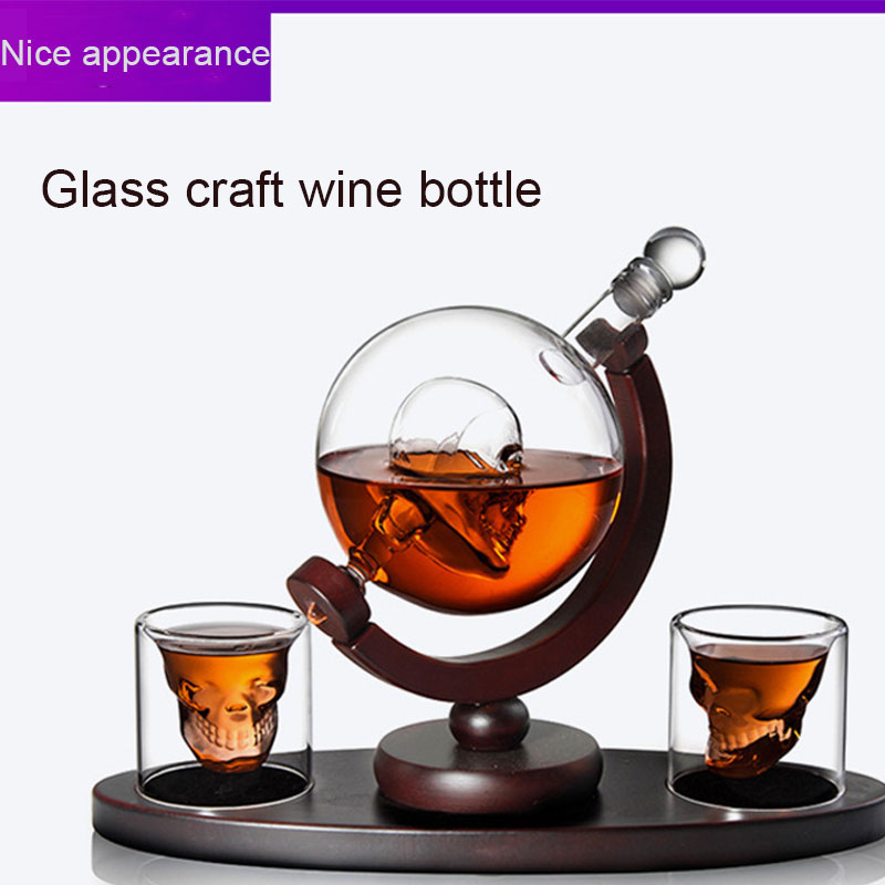 طقم قارورة ويسكي على شكل جمجمة - مراجعة Decanter Globe Set وسعره