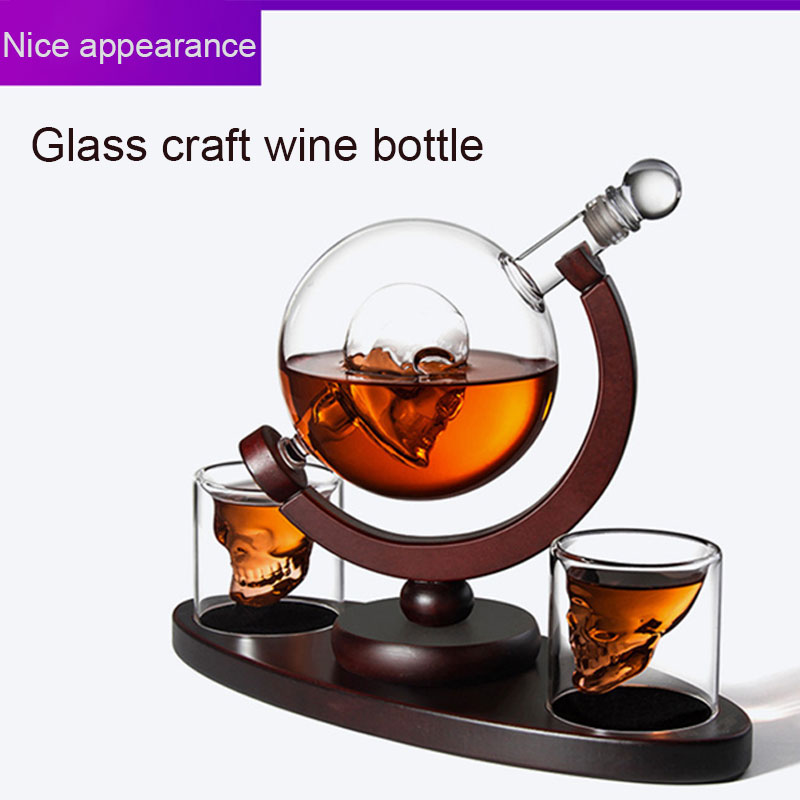 طقم قارورة ويسكي على شكل جمجمة - مراجعة Decanter Globe Set وسعره